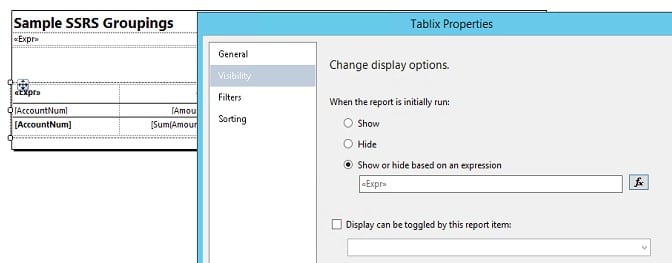 Sample SSRS Grouping in Dynamics 365